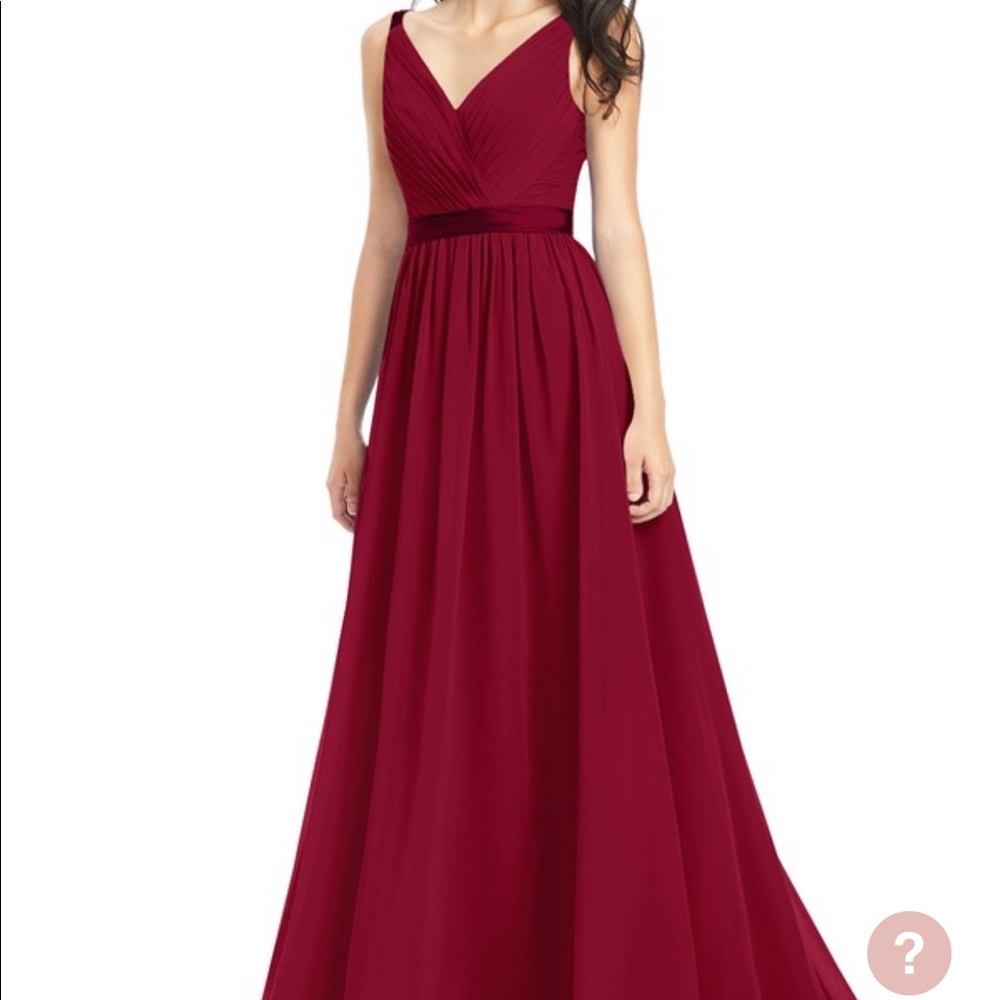 Azazie Leanna Burgundy Dress